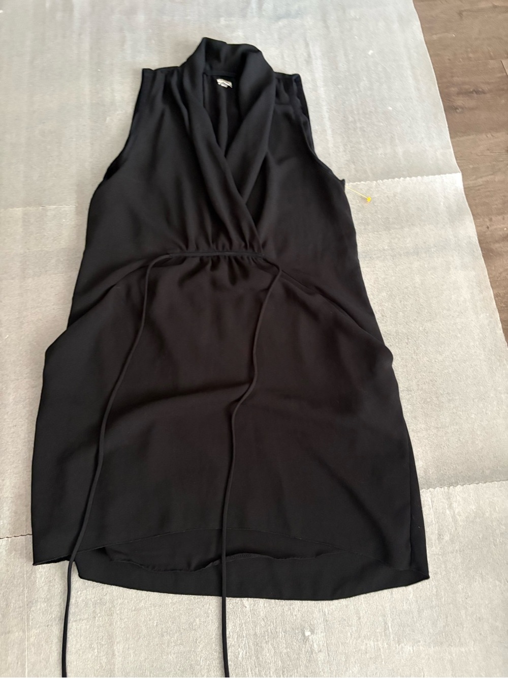 Wilfred Black Sleeveless Blouse Shift Dress No Stretch